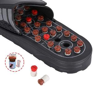 Zapatillas de masaje de acupuntura, sandalias, toboganes, zapatos, estera, artritis, fascitis plantar, neuropatía del pie, masajeador para aliviar el dolor - Product Image 5