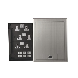 Sistema Modular de Cajas de Suelo de Acero Inoxidable con Módulos Intercambiables de Alimentación y Datos para Pisos Elevados - Product Image 3