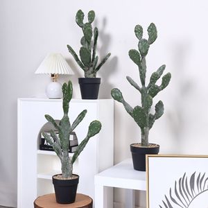 Cactus Artificial Dream Castle, Bonsái de PVC de 30cm-100cm, Planta Decorativa para Interiores, Decoración de Mesa o Suelo - Product Image 1