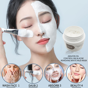Maschera di fango di argilla bianca <span class=keywords><strong>amazzonica</strong></span> cosmetica OEM con fragranza di Avocado idratante e Anti-Acne controllo dell'olio per tutti i tipi di pelle - Product Image 5