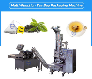 Inner and Outer Tea Bag Triangle Ultrasonic Tea Bag Packaging <b>Machine</b> PLC Touch Screen Tea Bag <b>Machine</b> <b>String</b> and Tag - Product Image 3