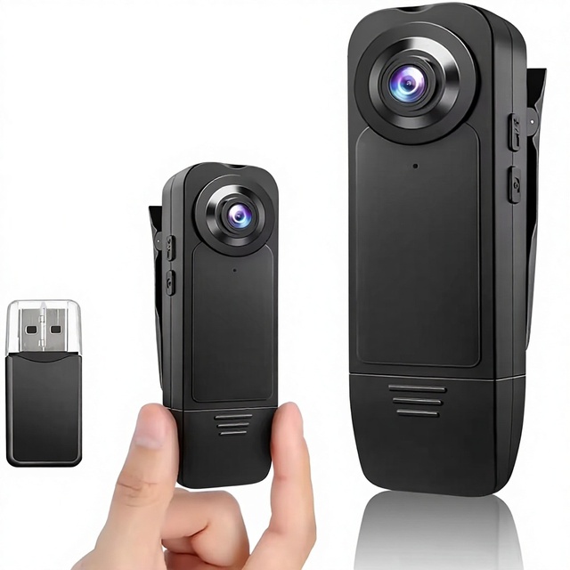 Relee Mini Body Camera 1080P with Wide Angle CMOS Sensor Upgraded Clip 560mAh Battery Small Personal Wearable Pocket