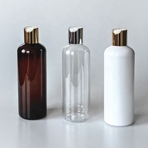 Factory Direct Sale Refillable 8oz 250ml 300ml 16oz Amber Empty Conditioner Lotion <b>Plastic</b> Shampoo <b>Bottle</b> With Disc Top Flip Cap - Product Image 4