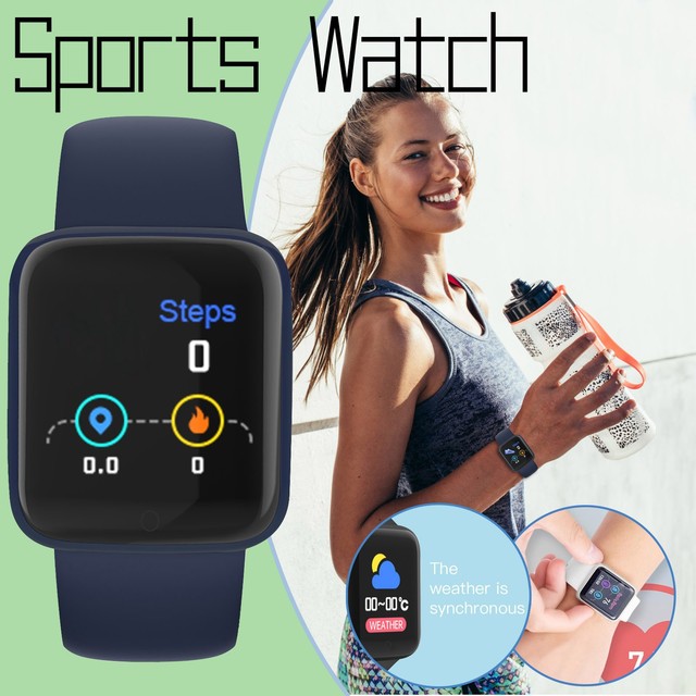 Y68 Macaron D20 Smart Bracelet Sports Heart Rate Watch Adult Android Compatible Activity Small Gift Can Be Drop Shipped