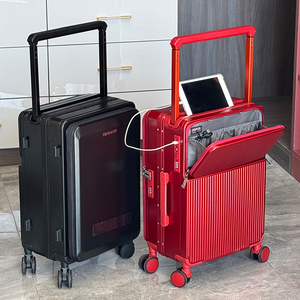 Valise à roulettes large, cadre en aluminium, bagage à main, valise OEM, <span class=keywords><strong>prix</strong></span> de gros d'usine, bagage à ouverture double face - Product Image 2
