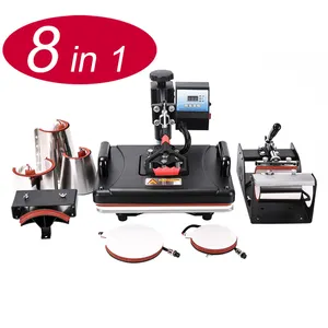 29*38cm Heat Press Machine 8 in 1 Digital Swing T-shirts Heat Transfer Machine Sublimation Machine for Mug Plate Phone Case