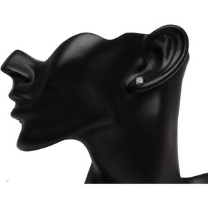 Pendientes de Diamantes con Corte Princesa Ornaatis, 0.19 Cttw, Oro Blanco de 14K, Color G-H, Claridad SI, para Uso Diario de Mujeres - Product Image 3