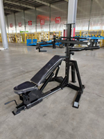 SM SM Appareil de musculation multifonction 4-en-1 pour presse épaules et pectoraux, banc incliné, décliné et plat, usage commercial