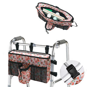 Bolsa de Almacenamiento Multiusos con Diseño Floral y Fácil Acceso para Adultos y Personas Mayores, Bolsa Organizadora Impermeable para Andadera - Product Image 3