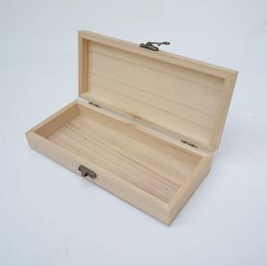 Boîte à bijoux en bois Paulownia inachevée <span class=keywords><strong>bac</strong></span> de rangement à couvercle à charnière bon marché pour l'emballage de cadeaux pour les bijoux et les petits articles - Product Image 5