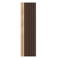 2025 Wangbin PS panneau mural charbon de bois persienne JP60-1 2900*120*9mm panneau mural 3D pour papier peint intérieur/panneau mural