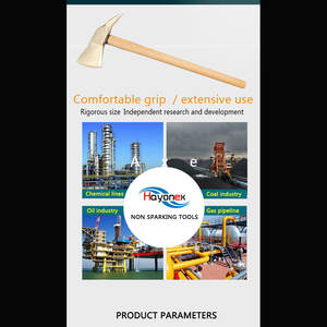 Hache de feu avec poignée en bois utilisée dans les endroits inflammables et explosives - Product Image 6