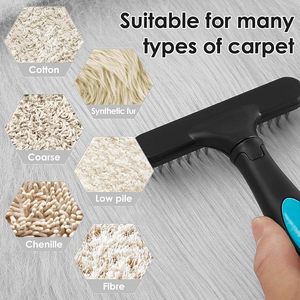 Brosse de toilettage pour poils d'animaux, peigne à poils morts pour chiens, râteau pour sous-panneaux de tapis, brosse de démêlage pour chiens - Product Image 4