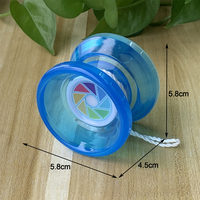 Yo-yo classique coloré pour enfants avec logo personnalisé, en plastique, à roulement, pour jeu de lancer-récupération, directement de l'usine