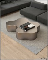 Cafetière en acier inoxydable de style italien, de qualité supérieure, luxueuse, de forme irrégulière, au design minimaliste sophistiqué pour