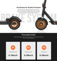 Patinete eléctrico Kingsong, 250W, 37V, máx., 15,5 MPH, freno de disco trasero, 22 millas de largo alcance, aplicación inteligente, e-scooter para adultos