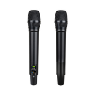 Microphone sans fil à double canal U-17A2 True Diversity rechargeable pour scène/spectacle