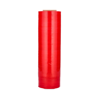 Film étirable adhésif acrylique double face PSBM rouge 15 pouces x 1500 pieds 80 jauges couleur foncée emballage plastique pour déménagement
