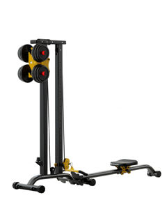 Multifunktionale Smith-Maschine mit Ruderstation, High-Pulley-System und Hantelablage für Ganzkörper-Heimtraining und Kraftaufbau - Product Image 6