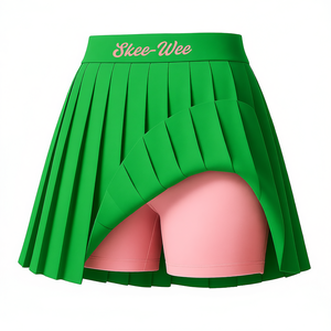 Alpha grec |   Kapa |   Vêtements Alpha Sorority prêts à être expédiés - Jupe plissée avec short intégré - Product Image 1