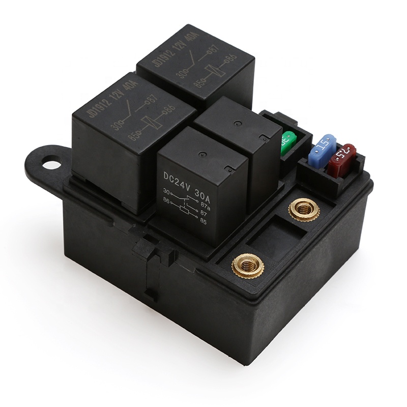 4スロットリレーブロック4ウェイATNミニブレードヒューズ40A4ピン