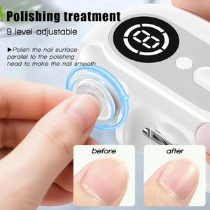 Lime à ongles électrique et coupe-ongles Jumon pour enfants et adultes, anti-pincement, automatique, multifonction - Product Image 4