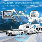 Moniteur IPS HD quad view sans fil iPoster 10.1in avec base magnétique de sauvegarde 1080P Kit de caméra à batterie solaire rechargeable