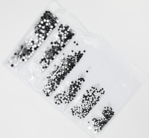 VC Strass en verre à dos plat en vrac en gros Non Hotfix Mix 6 tailles utilisées pour les accessoires de mode coque de téléphone ours en cristal - Product Image 4