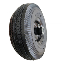 Factory Price 4.10/3.50-4 Pneumatic Rubber Tire with Metal Rim/oil Nozzle for Hand Truck/hand Cart/lawn Mower