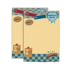 Venta al por mayor personalizado estudiantes de la Escuela de impresión de papel de papelería respetuoso del medio ambiente promocional para hacer la lista semanal Bloc de notas - Product Image 1