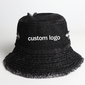 Chapeau Bob Personnalisé en Jean – Ajoutez Votre Propre Logo – Visière Effet Vieilli – Protection Solaire – Logo Personnalisé – Chapeau Bob Uni – Modèle Pêcheur - Product Image 6