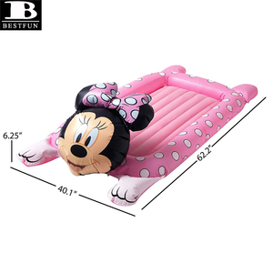 Lettino <span class=keywords><strong>da</strong></span> Viaggio Gonfiabile per Bambini a Forma di <span class=keywords><strong>Minnie</strong></span> Mouse, Materasso ad Aria Portatile Floccato per Casa, Esterni e Campeggio - Product Image 4