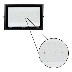 Proiettore a LED Ultra-sottile da 300 Watt ad alta potenza all'aperto con caldo bianco CCT IP66 per hotel e magazzini riflettori - Product Image 1