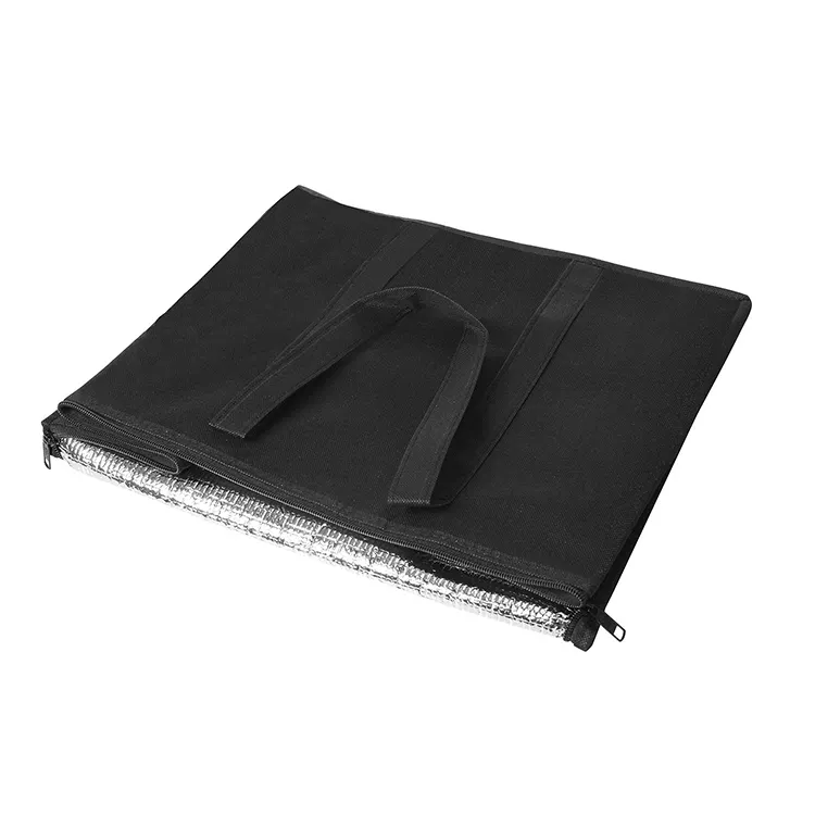 Eco friendly reusable insulated thermal foldable cooler bag for food delivery