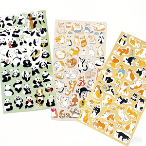 Per Nekoni PVC anti-uv foglio adesivo animale per Scrapbooking pinguino cucciolo cane gatto gattino Panda-regali promozionali decorativi - Product Image 1