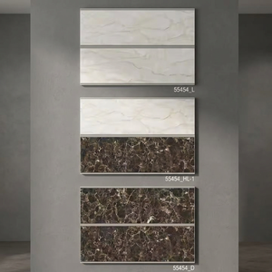 Azulejos de Cerámica Pulidos Decorativos para Pared y Suelo, 300x450mm, Diseño Ondulado en Relieve, Color Negro Oscuro, Impermeables, para Interiores, Baños y Centros Comerciales - Product Image 4