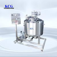Cuve de pasteurisation de lait frais entièrement automatique en acier inoxydable 300L, machine de stérilisation du yaourt, équipement de transformation pour boulangerie