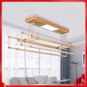 Intelligent lifting telescopic four-bar balcony clothes dryer, classic electric clothes rack - Product Image 2