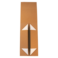 Boîtes d'emballage en carton ondulé pliantes élégantes personnalisées pour vêtements portefeuilles impression de logo estampage comprend des rubans