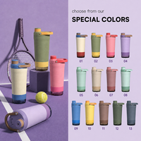 Bouteille shaker en acier inoxydable de 24 oz, étanche, pour la gym, le fitness, le mélange de protéines, avec bouchon à ouverture rapide, fournisseur de logo personnalisé
