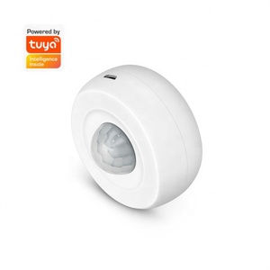 Glomarket Human Detector Automation Wireless Tuya Smart Vibration Sensor With 360 Detection & 6m Range for Home Security <b>Alarm</b> S - Product Image 2