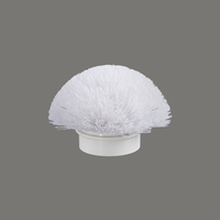 Tête de brosse de balayeuse sur mesure, moyeu en nylon PA PP PPT, filament ondulé, brosse rotative à douille cannelée de 20-100 mm