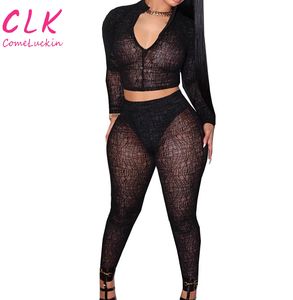 Completo Autunnale da Donna <span class=keywords><strong>2</strong></span> Pezzi, Top Corto Sexy e Leggings Abbinati, Abbigliamento Elasticizzato da Club, Set Coordinato con Pantaloni Aderenti - Product Image 4