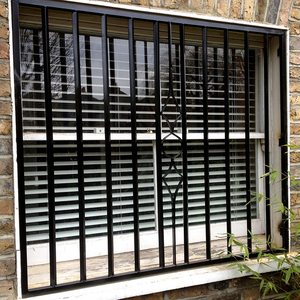 2020 simple seguridad moderna diseño de la parrilla de barras de hierro forjado de la ventana para windows bares - Product Image 5