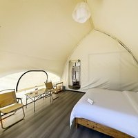 Casa de Campaña de Lujo Tipo Safari con Estructura de Acero para Vacaciones y Retiro