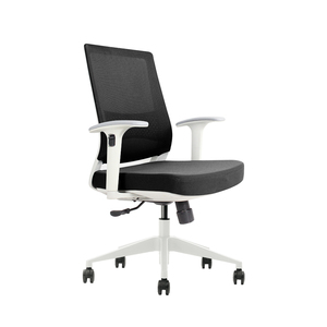 Chaise de bureau ergonomique Vaseat à dossier moyen, réglable en hauteur, pivotante en aluminium et chaise de travail informatique de direction avec accoudoirs - Product Image 3
