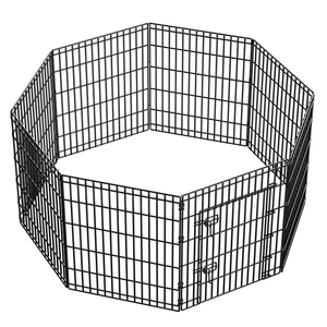 FishPrincess Offre Spéciale chien Cages grand fil métallique Durable pliable verrouillable anodisé rond caisse ceinture boîte boutique affichage maisons pour animaux de compagnie - Product Image 6
