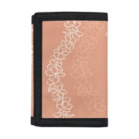 Dompet Lipat Tiga Poliester Kustom Pribadi Motif Bunga Puakenikeni Harga Grosir Murah Dompet Fashion