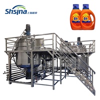 Machine Offre Spéciale de fabrication de savon liquide à main 500L 1000L 2000L 3000L Machine à détergent Agitateur de mélange de shampooing lotion Homogénéisateur Mélangeur Réservoir