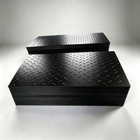 Tapis de protection du sol en HDPE 4x8 pieds, plaque de route emboîtable, tapis d'accès temporaire pour chantier, anti-UV